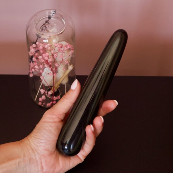 Bringer of Depth & Gentle Power - Rainbow Obsidian Yoni Wand - Image 3