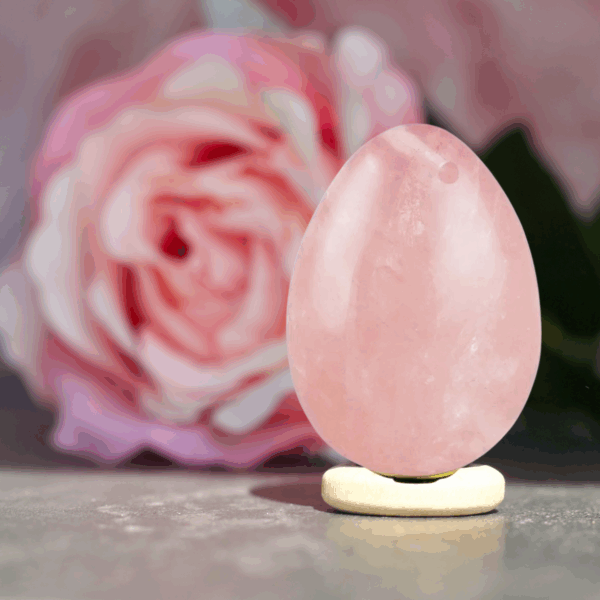 Star Rose Quartz Yoni Egg - Image 4