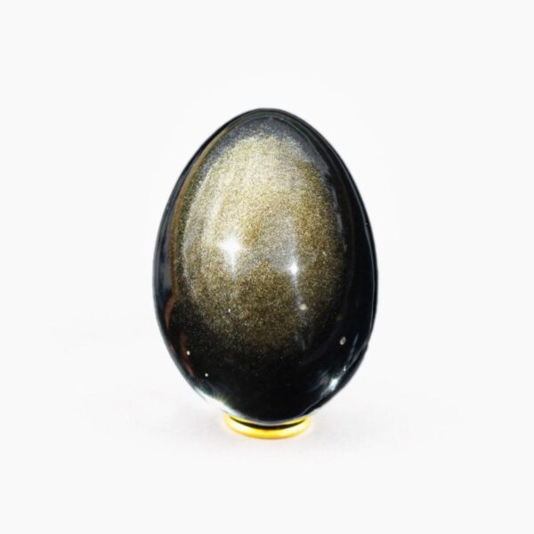 Golden Sheen Obsidian Yoni Egg - Image 4